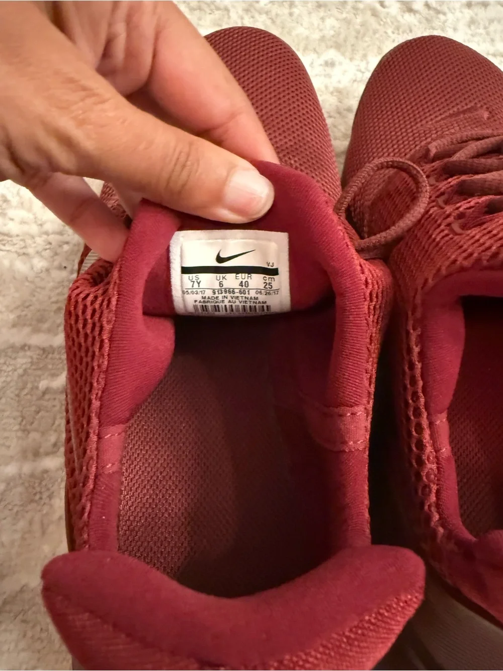 Nike breathable mesh